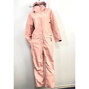 Winter Ski Snowsuit Waterproof  Windproof Outdoor Pink Suit Women Size Small